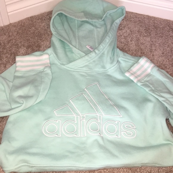 adidas mint green hoodie